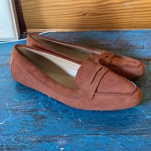 Rust penny loafers Talbots